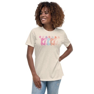 Women's Relaxed T-Shirt (Cheer Pom Trail) Women's Relaxed T-Shirt (Cheer Pom Trail)