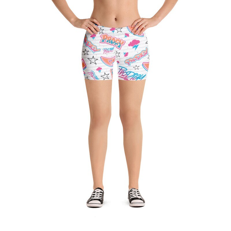 Compression Shorts (Womens) Graffiti Compression Shorts (Womens) Graffiti