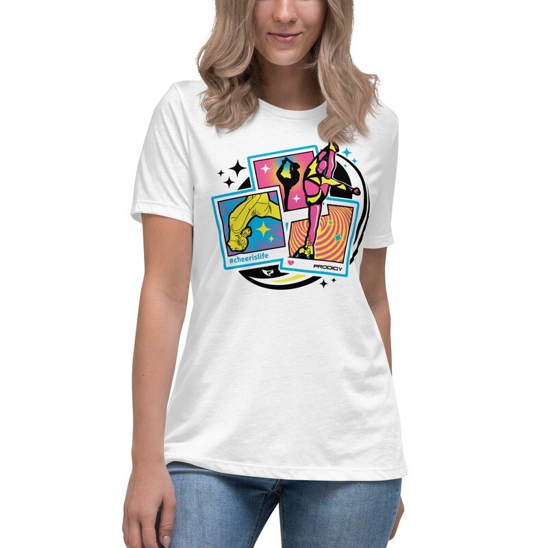 Women's Relaxed T-Shirt (Cheer Pose Cards) Women's Relaxed T-Shirt (Cheer Pose Cards)