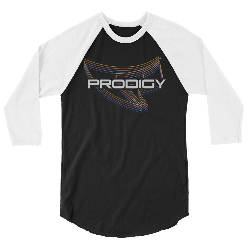 Unisex 3/4 Sleeve Raglan Shirt (Rainbow Reverberations) Unisex 3/4 Sleeve Raglan Shirt (Rainbow Reverberations)