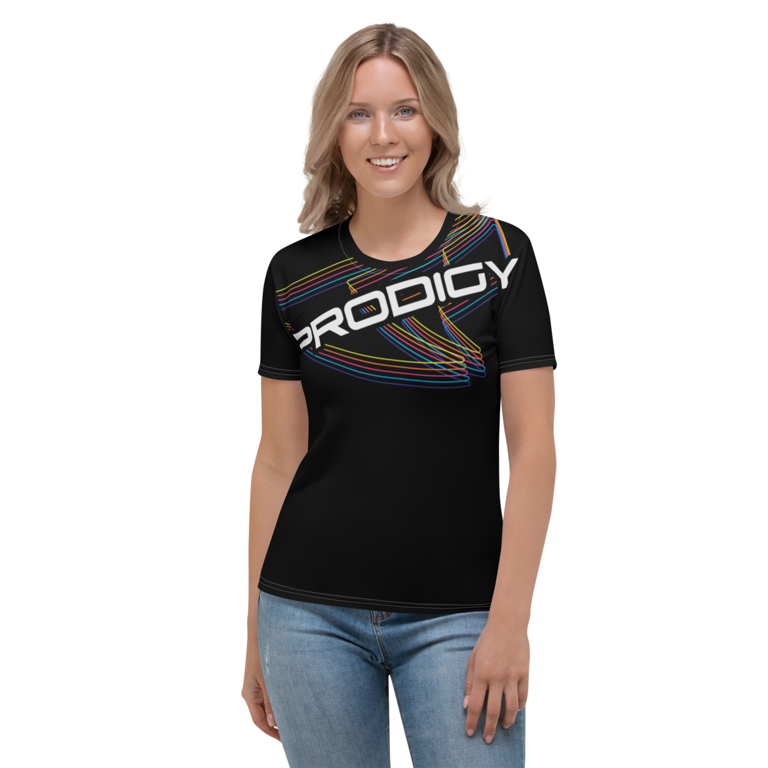 Women's Athletic T-shirt (Rainbow Reverberations) Women's Athletic T-shirt (Rainbow Reverberations)