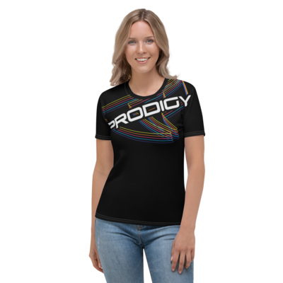Women's Athletic T-shirt (Rainbow Reverberations)