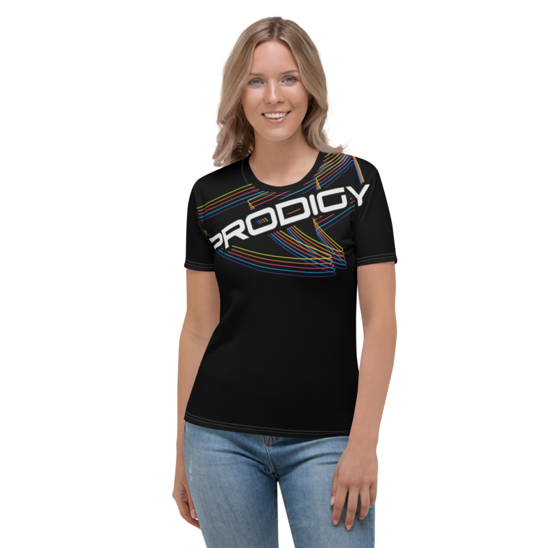 Women's Athletic T-shirt (Rainbow Reverberations) Women's Athletic T-shirt (Rainbow Reverberations)