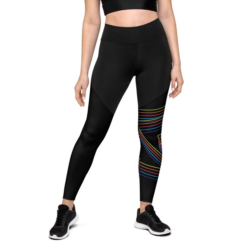 Sports Leggings (Rainbow Reverberations) Sports Leggings (Rainbow Reverberations)