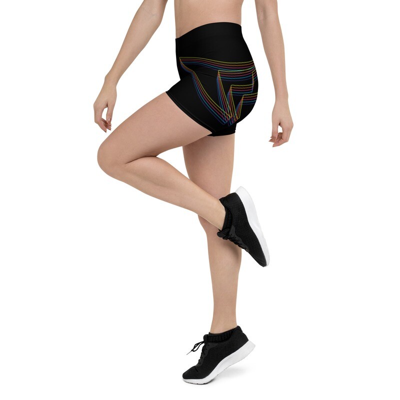Compression Shorts (Women's) Rainbow Reverberations Compression Shorts (Women's) Rainbow Reverberations