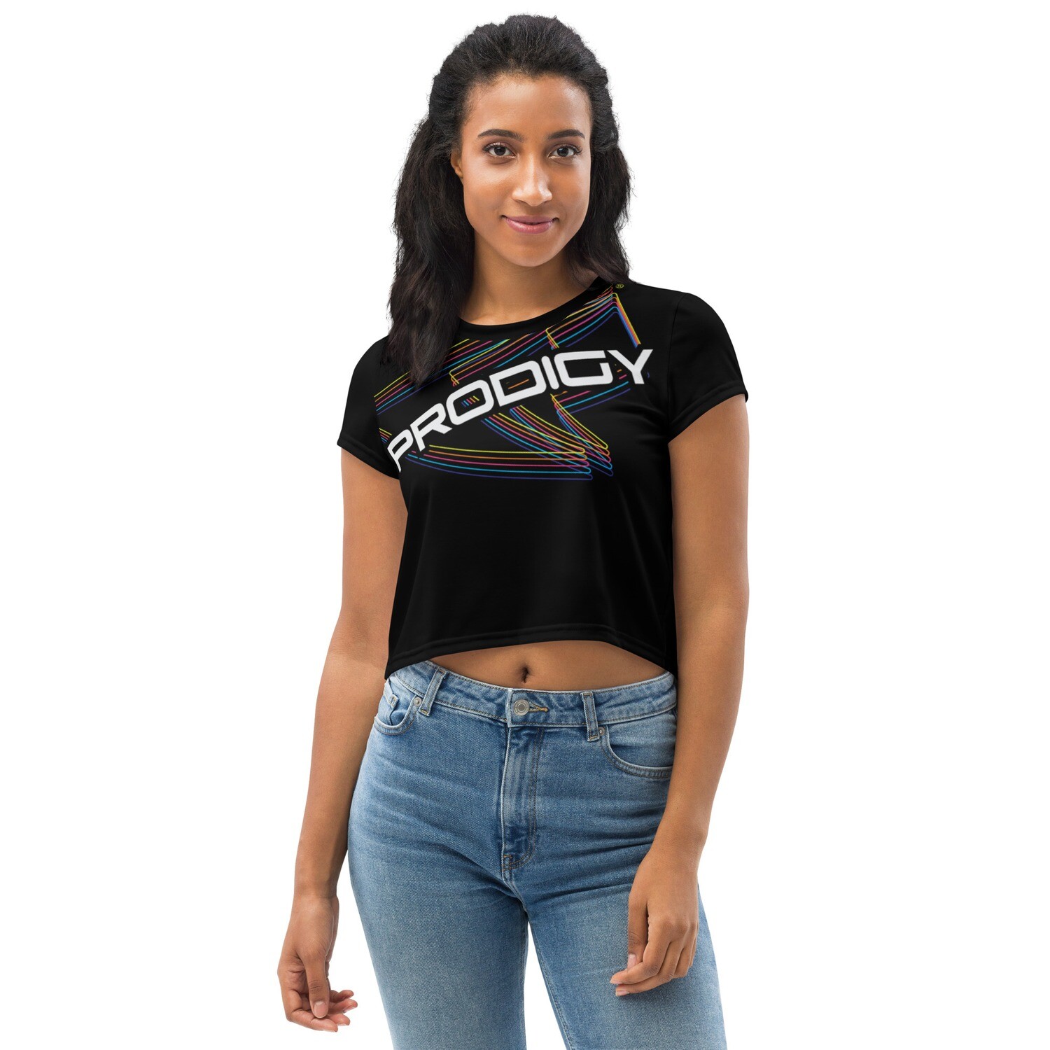 Athletic Crop Tee (Rainbow Reverberations) Athletic Crop Tee (Rainbow Reverberations)