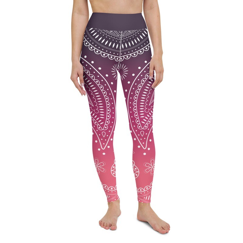 High Waist Leggings (Paisley Sunset) High Waist Leggings (Paisley Sunset)