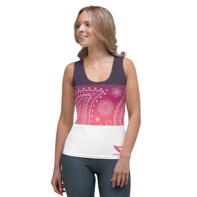 Athletic Tank Top (Paisley Block Sunset) Athletic Tank Top (Paisley Block Sunset)