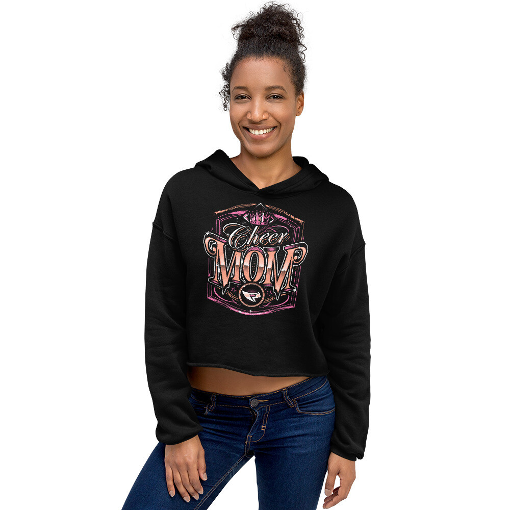 Crop Hoodie (Cheer Mom Royal) Crop Hoodie (Cheer Mom Royal), Size: S