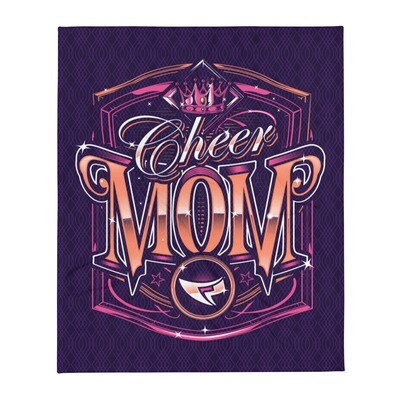 Throw Blanket (Cheer Mom Royal)