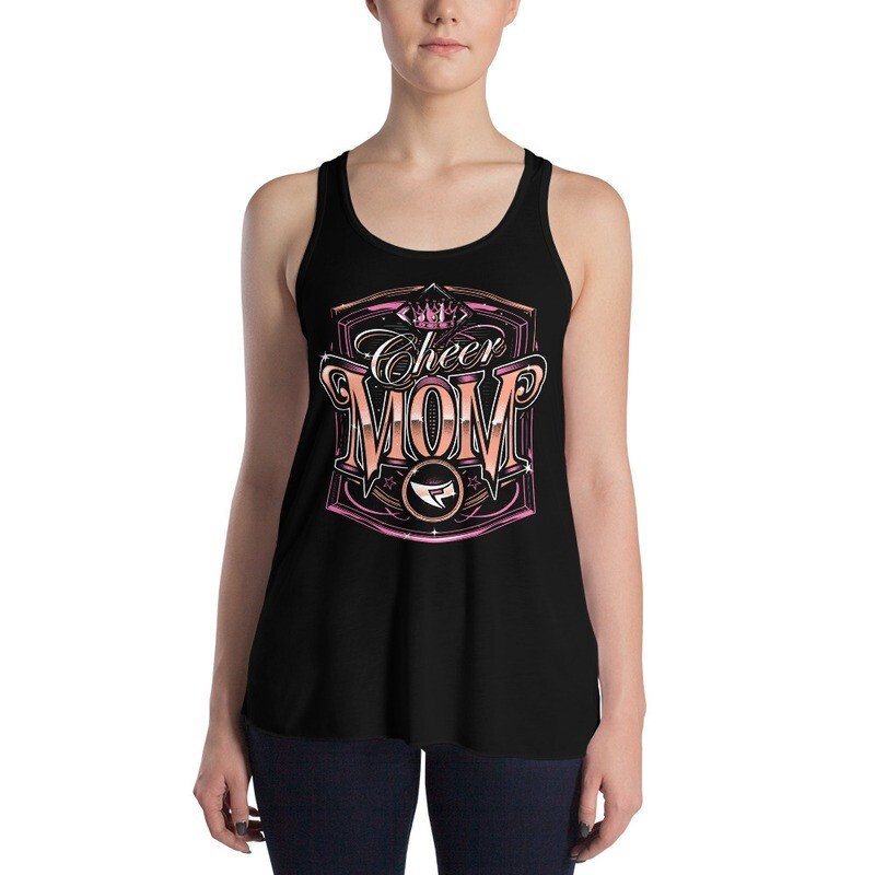Women's Flowy Racerback Tank (Cheer Mom Royal) Women's Flowy Racerback Tank (Cheer Mom Royal)