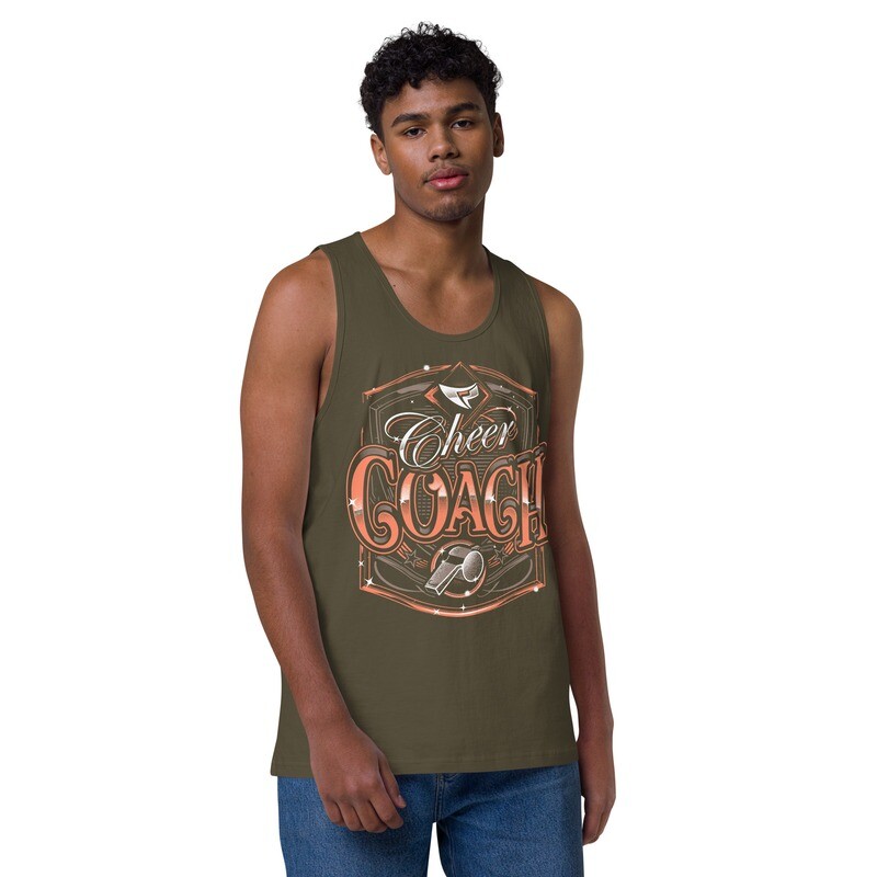 Men’s Premium Tank Top (Cheer Coach Royal) Men’s Premium Tank Top (Cheer Coach Royal)