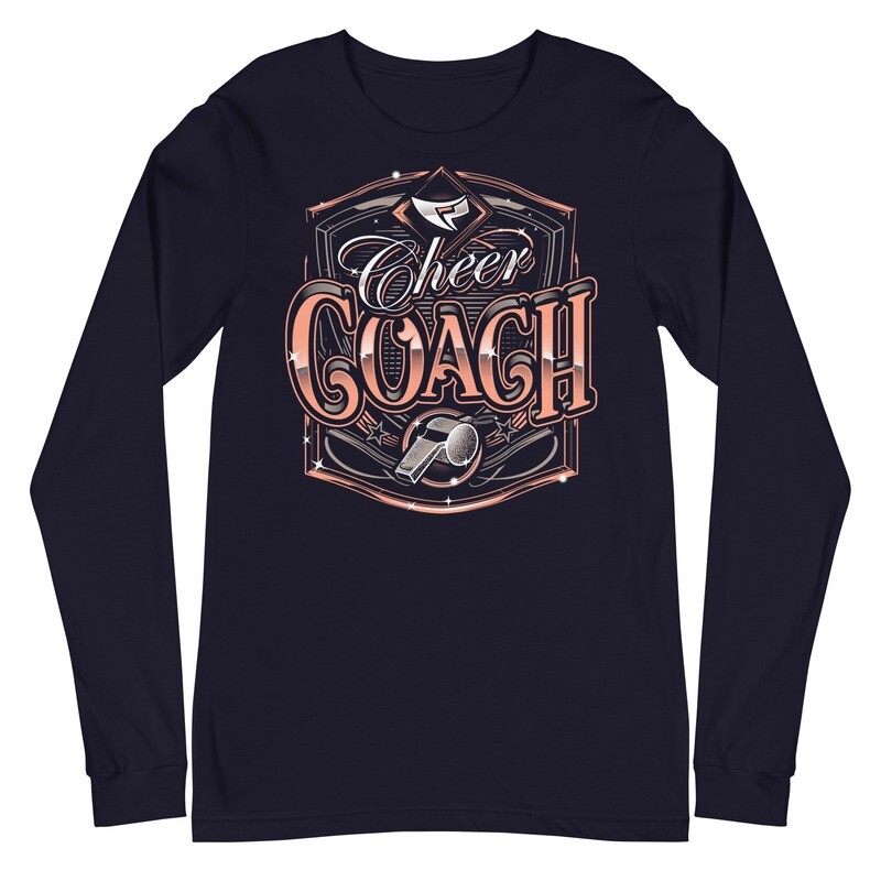 Unisex Long Sleeve Tee (Cheer Coach Royal) Unisex Long Sleeve Tee (Cheer Coach Royal)