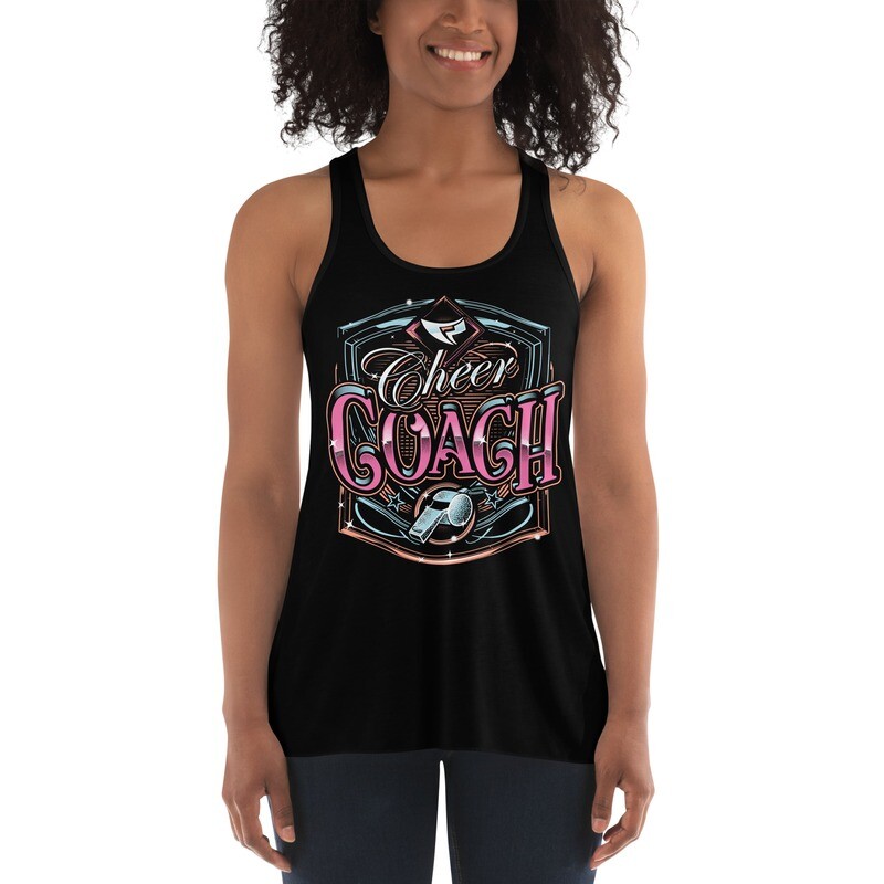 Women's Flowy Racerback Tank (Cheer Coach Royal 2) Women's Flowy Racerback Tank (Cheer Coach Royal 2)