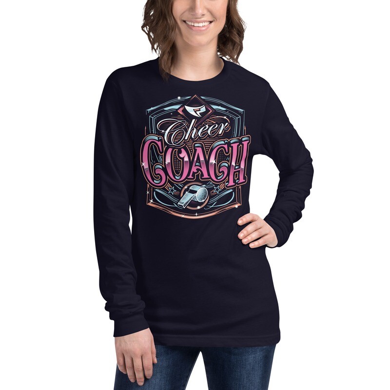 Unisex Long Sleeve Tee (Cheer Coach Royal 2) Unisex Long Sleeve Tee (Cheer Coach Royal 2)