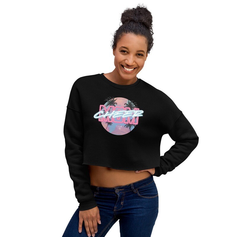Crop Sweatshirt (Neon Cheer Mom) Crop Sweatshirt (Neon Cheer Mom)