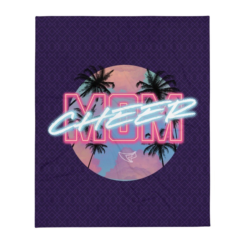 Throw Blanket (Neon Cheer Mom)