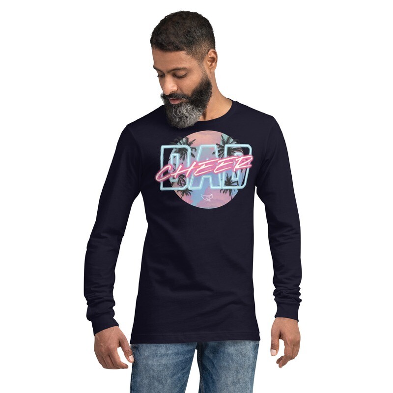 Unisex Long Sleeve Tee (Neon Cheer Dad) Unisex Long Sleeve Tee (Neon Cheer Dad)