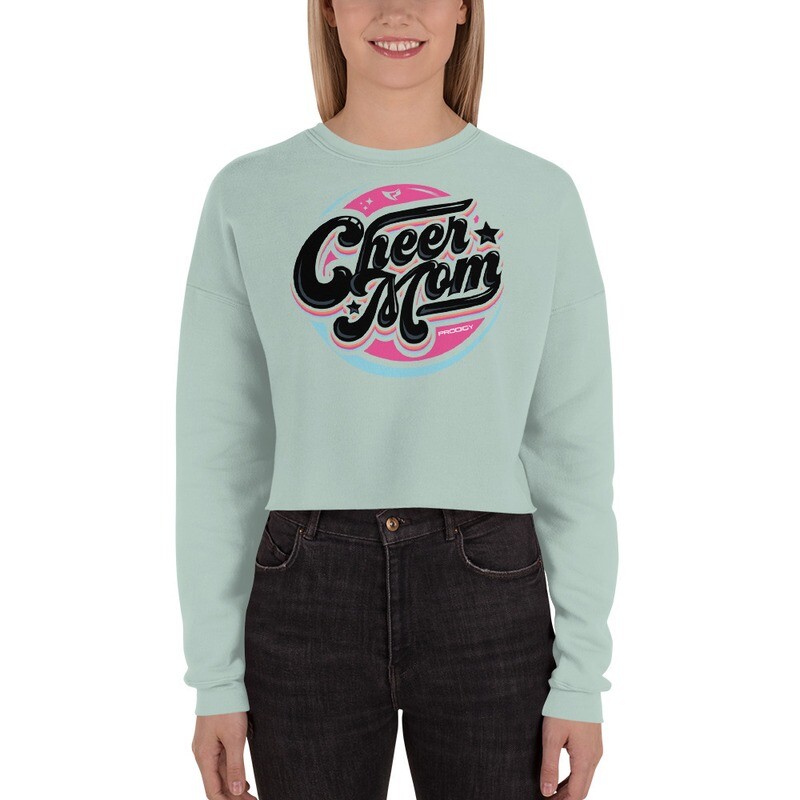 Crop Sweatshirt (Cheer Mom Retro)