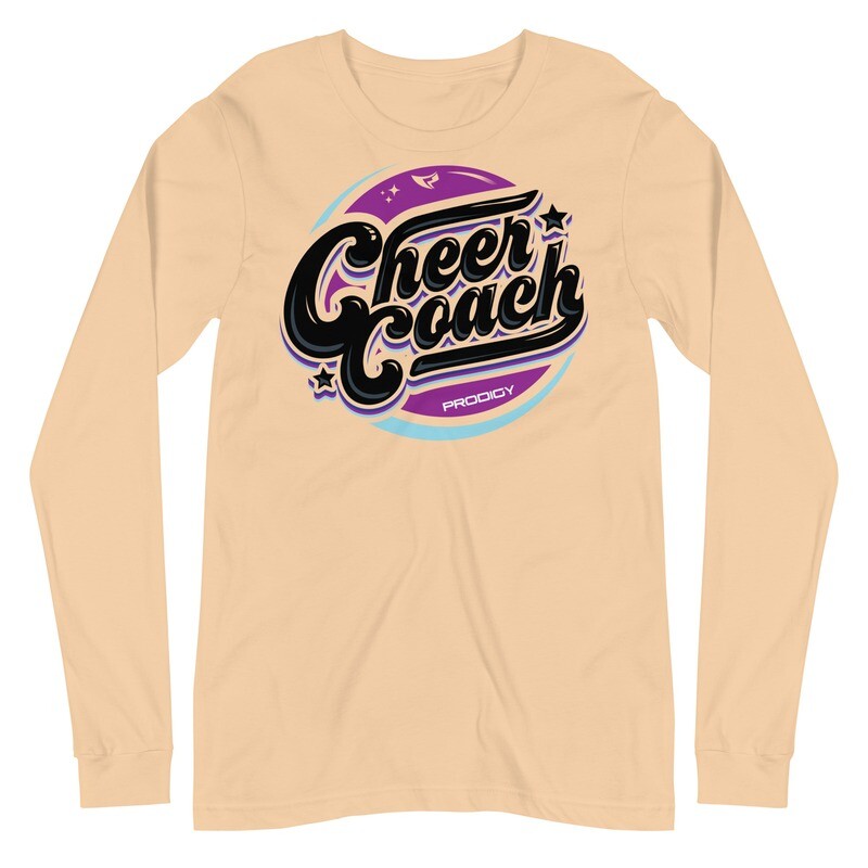 Unisex Long Sleeve Tee (Cheer Coach Retro) Unisex Long Sleeve Tee (Cheer Coach Retro)