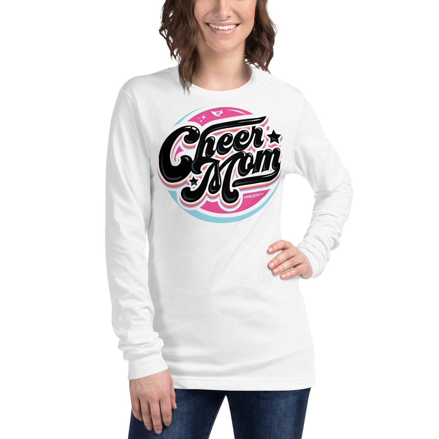 Unisex Long Sleeve Tee (Cheer Mom Retro)