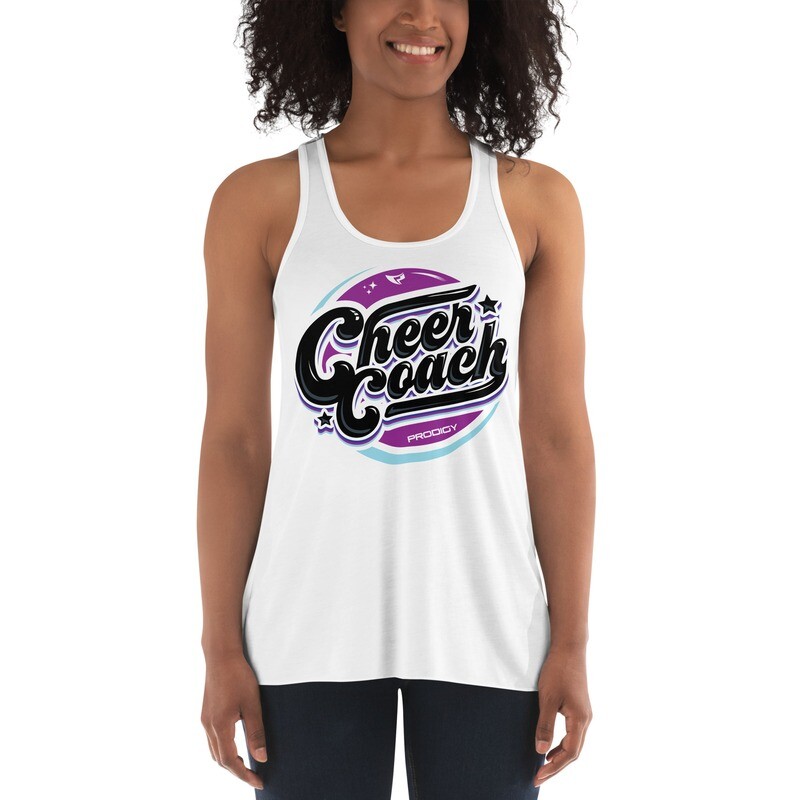 Women's Flowy Racerback Tank (Cheer Coach Retro) Women's Flowy Racerback Tank (Cheer Coach Retro)