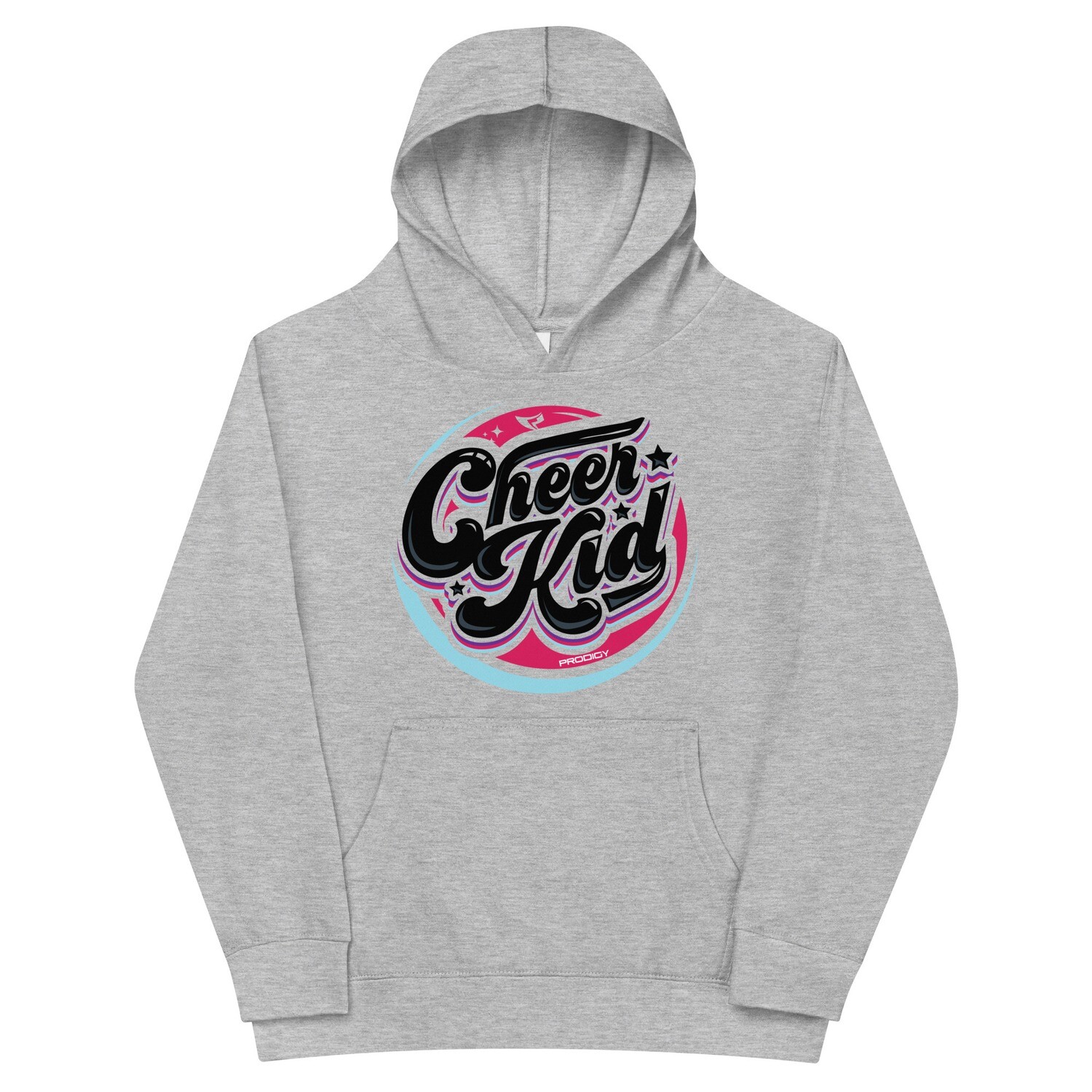 Kids Fleece Hoodie (Cheer Kid retro) Kids Fleece Hoodie (Cheer Kid retro), Color: Athletic Heather, Size: S