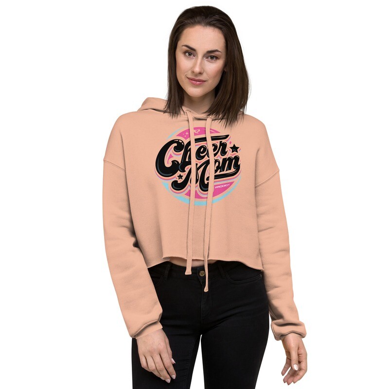 Crop Hoodie (Cheer Mom Retro) Crop Hoodie (Cheer Mom Retro)