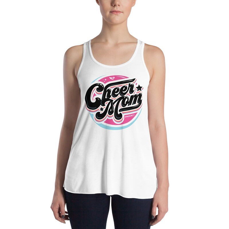 Women's Flowy Racerback Tank (Cheer Mom Retro) Women's Flowy Racerback Tank (Cheer Mom Retro)