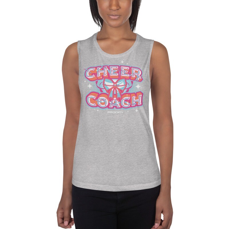Ladies’ Muscle Tank (Cheer Coach Bow) Ladies’ Muscle Tank (Cheer Coach Bow)