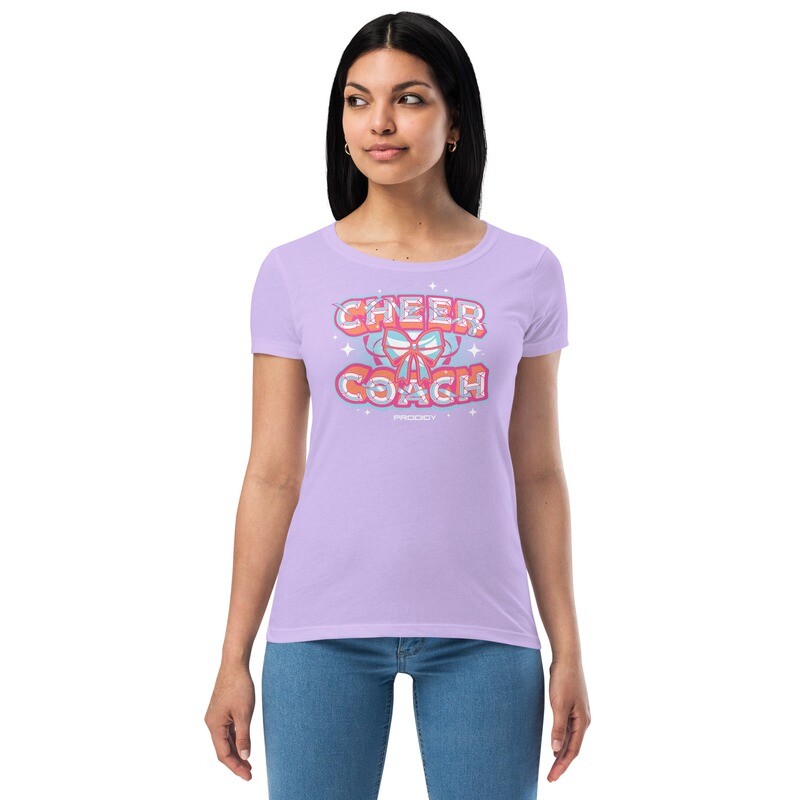 Women’s Fitted T-shirt (Cheer Coach Bow) Women’s Fitted T-shirt (Cheer Coach Bow)