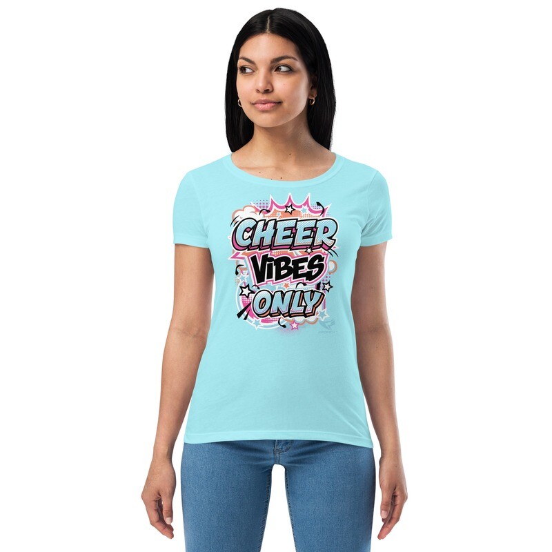 Women’s Fitted T-shirt (Cheer Vibes Only) Women’s Fitted T-shirt (Cheer Vibes Only)