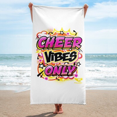 Beach Towel (Cheer Vibes Only)