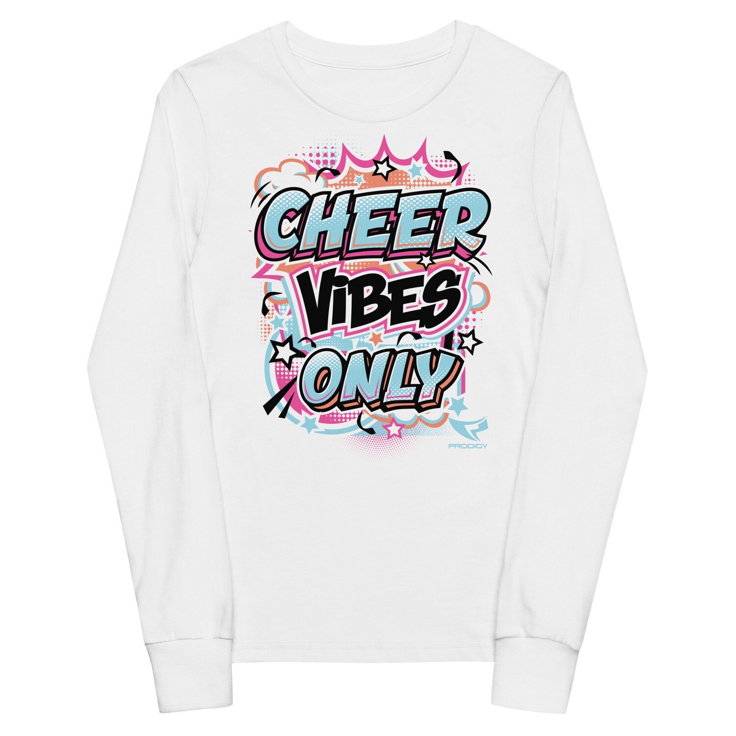 Youth Long Sleeve Tee (Cheer Vibes Only) - Pink Youth Long Sleeve Tee (Cheer Vibes Only) - Pink