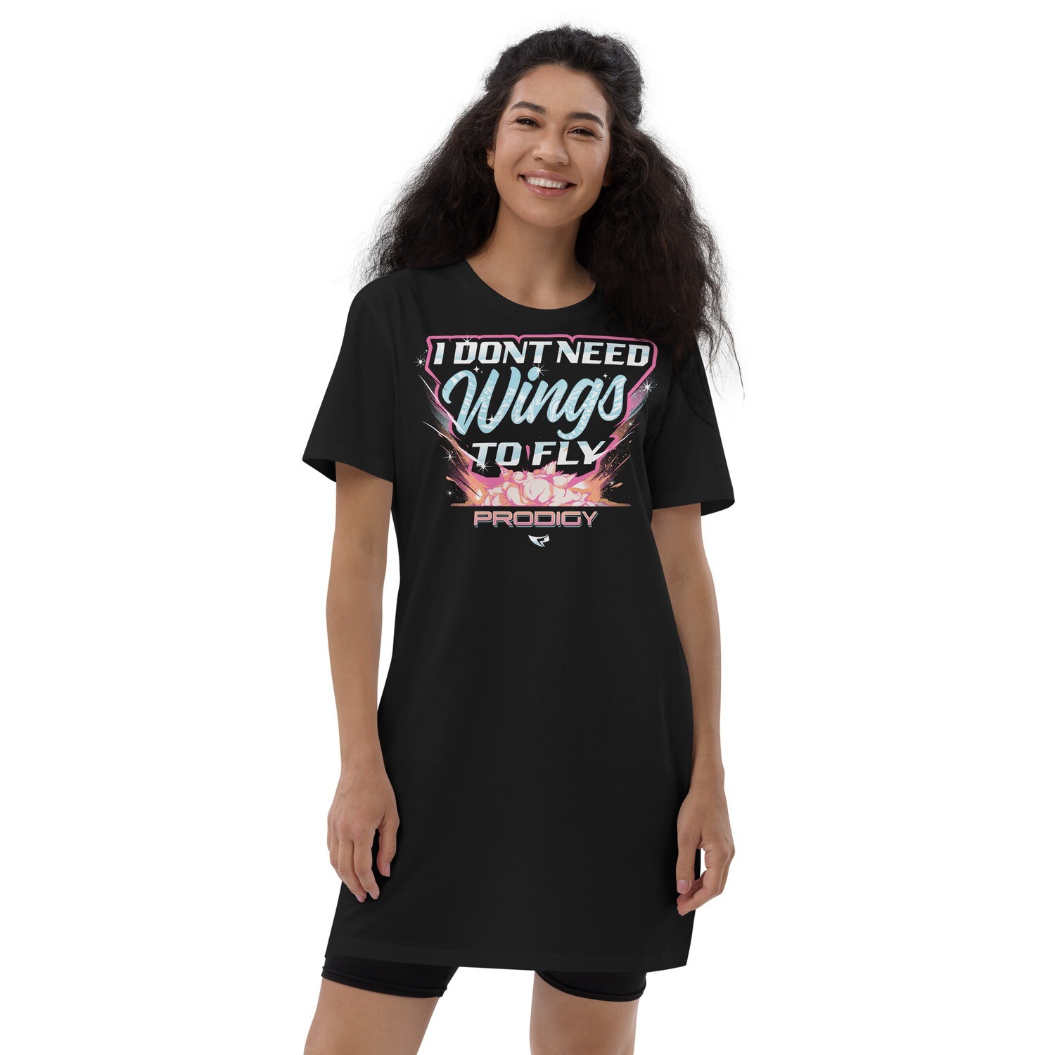 Organic T-shirt Dress (Dont Need Wings) Organic T-shirt Dress (Dont Need Wings), Size: XS