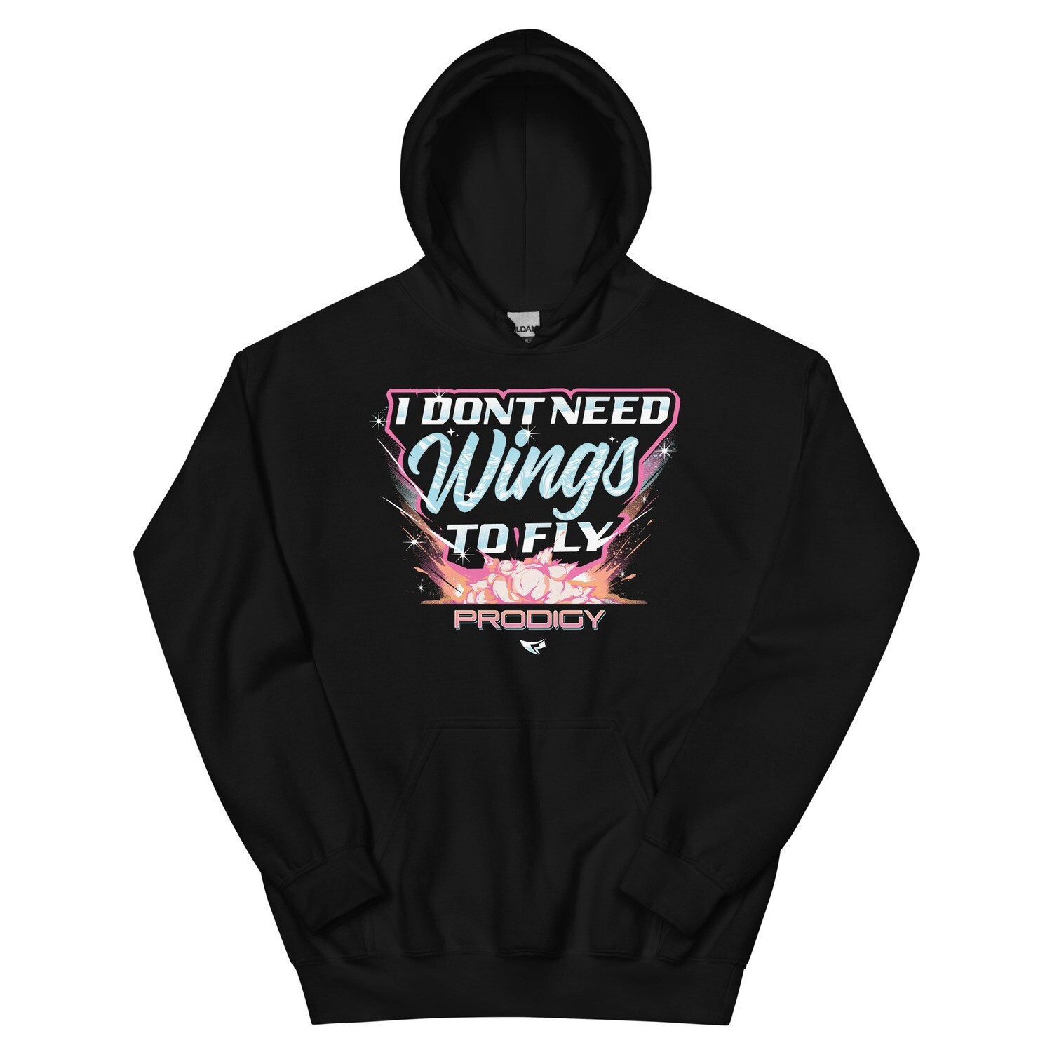 Unisex Hoodie (Dont Need Wings) Unisex Hoodie (Dont Need Wings), Color: Black, Size: S