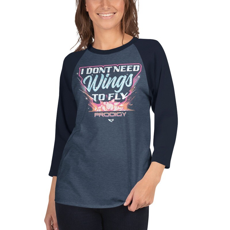 3/4 Sleeve Raglan Shirt (Dont Need Wings) 3/4 Sleeve Raglan Shirt (Dont Need Wings)