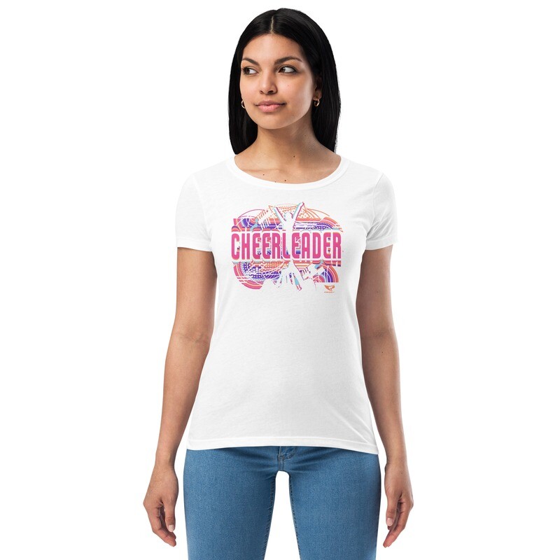 Women’s Fitted T-shirt (Summer Cheerleader 2)