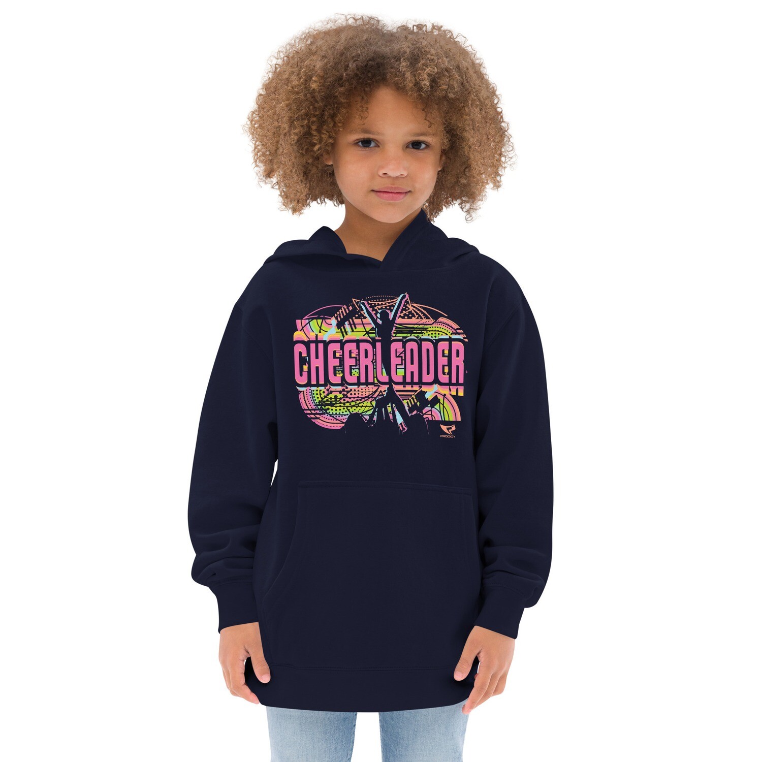 Kids Fleece Hoodie (Summer Cheerleader) Kids Fleece Hoodie (Summer Cheerleader), Color: Navy Blazer, Size: S