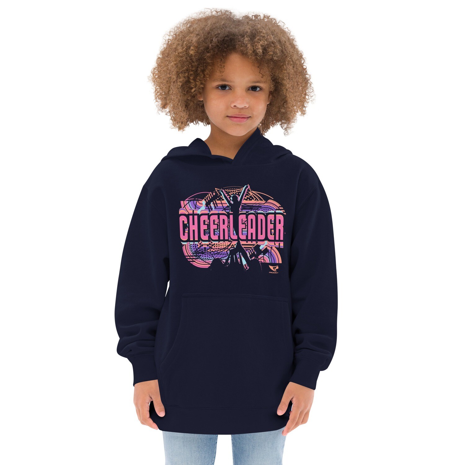 Kids Fleece Hoodie (Summer Cheerleader 2) Kids Fleece Hoodie (Summer Cheerleader 2), Color: Navy Blazer, Size: S
