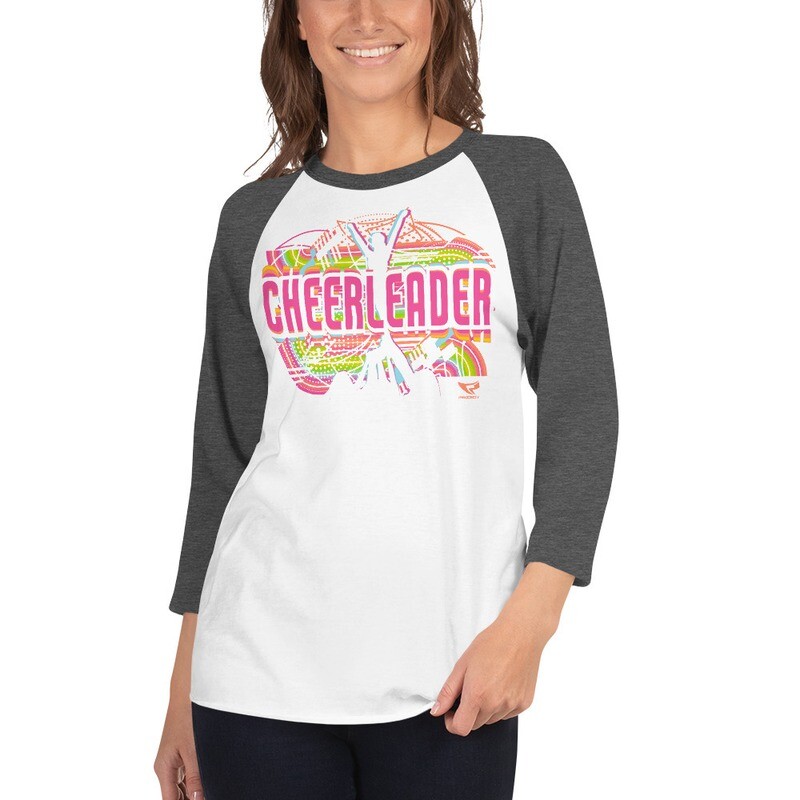 3/4 Sleeve Raglan Shirt (Summer Cheerleader)