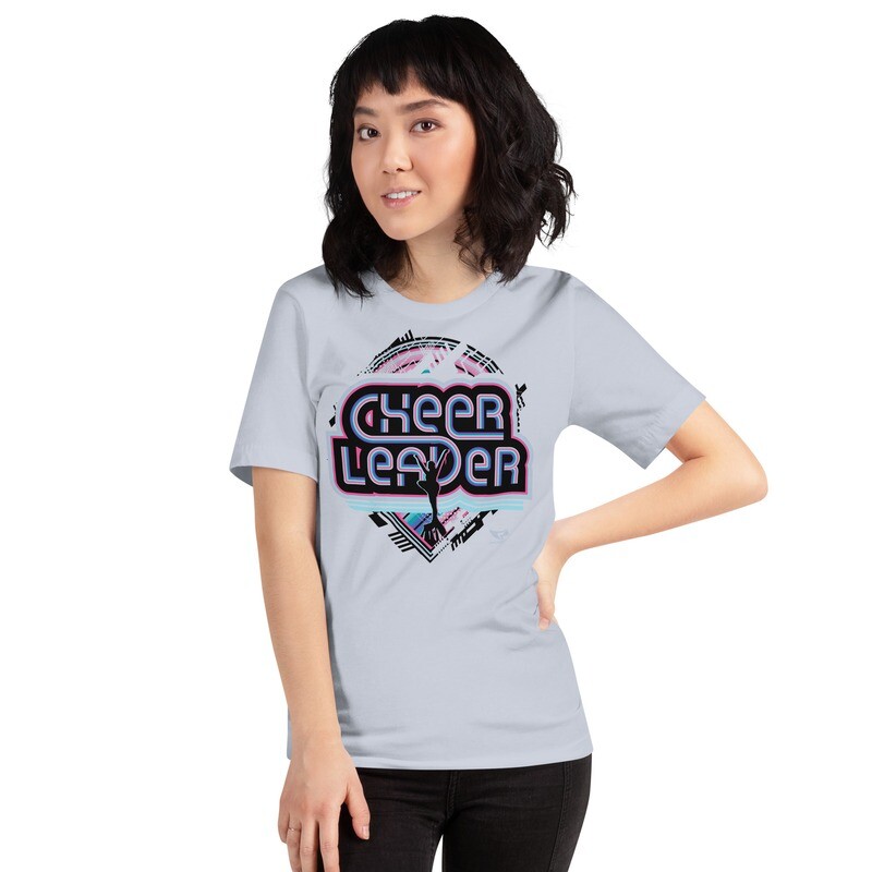 Unisex T-shirt (Retro-Tech Cheerleader 2)