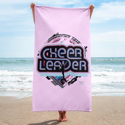 Beach Towel (Retro-Tech Cheerleader)