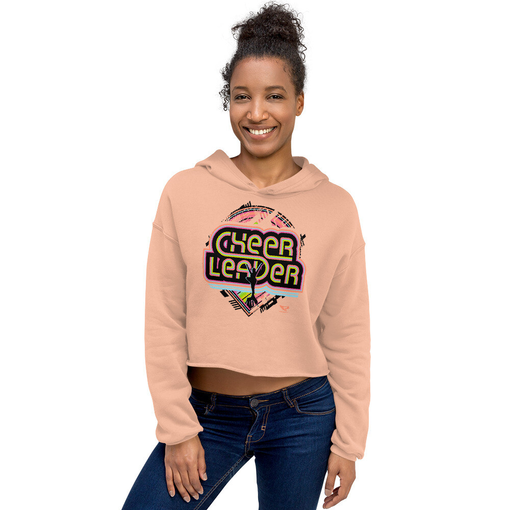 Crop Hoodie (Retro-Tech Cheerleader) Crop Hoodie (Retro-Tech Cheerleader), Size: S