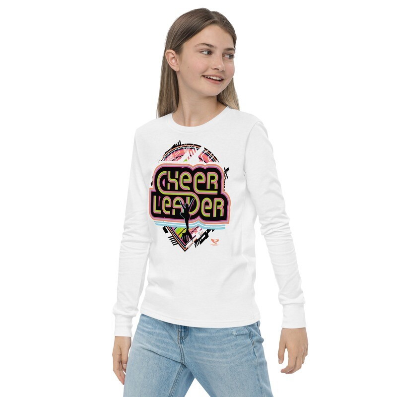 Youth Long Sleeve Tee (Retro-Tech Cheerleader)