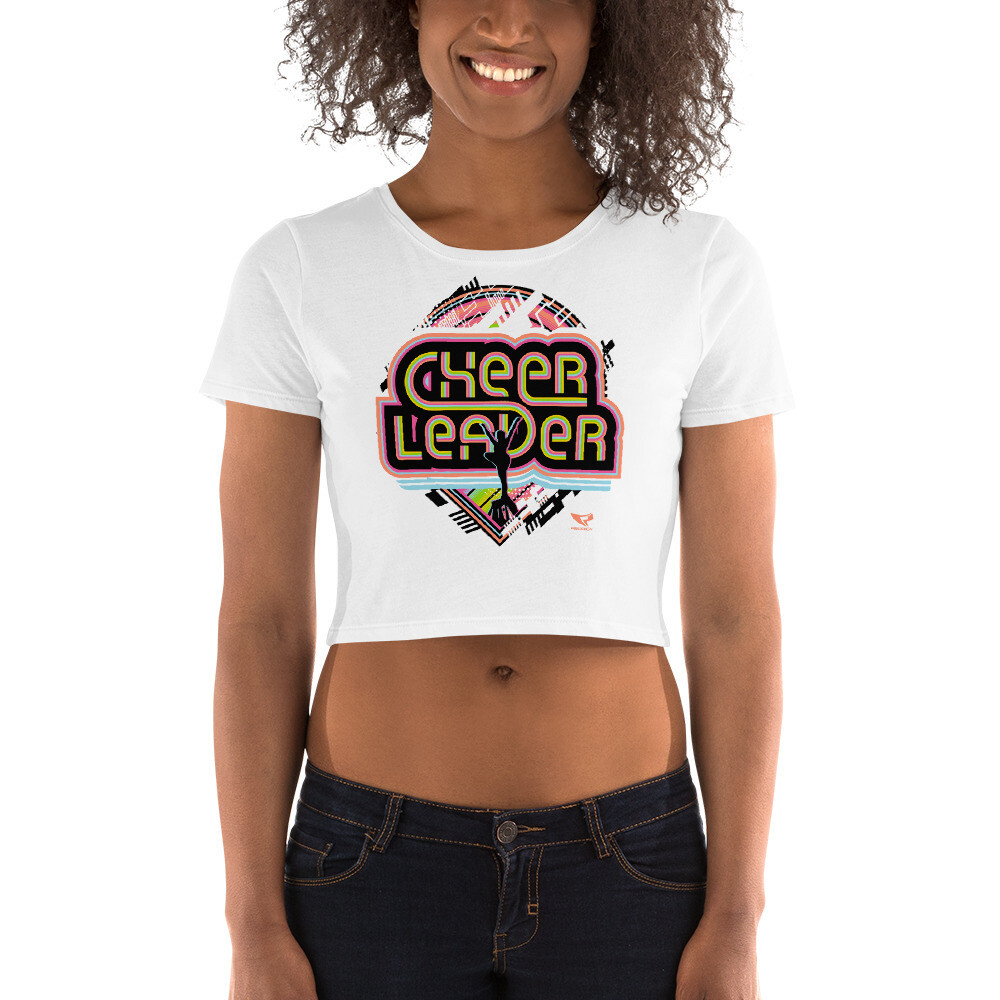 Women’s Crop Tee (Retro-Tech Cheerleader), Size: XS/SM