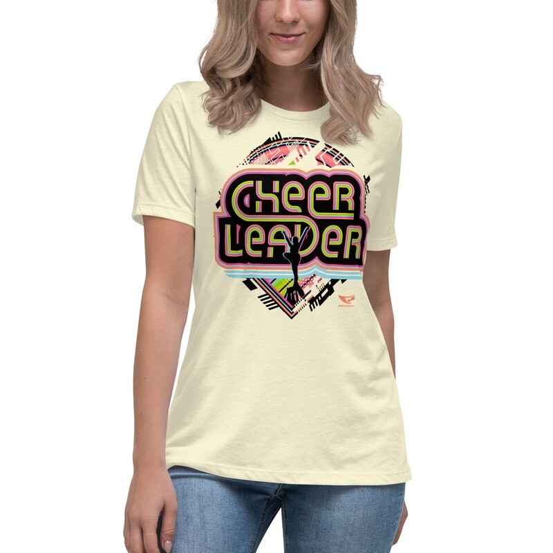 Women&#39;s Relaxed T-Shirt (Retro-Tech Cheerleader)
