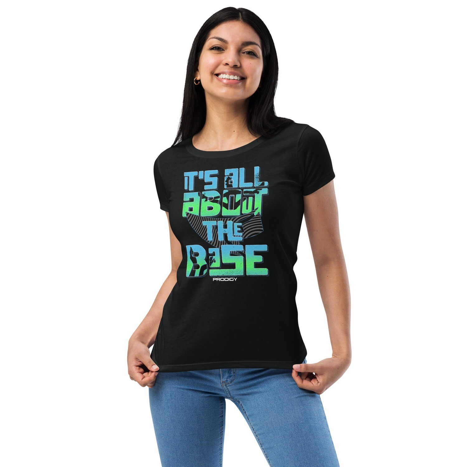 Women’s Fitted T-shirt (The Base 2) Women’s Fitted T-shirt (The Base 2), Color: Black, Size: XS