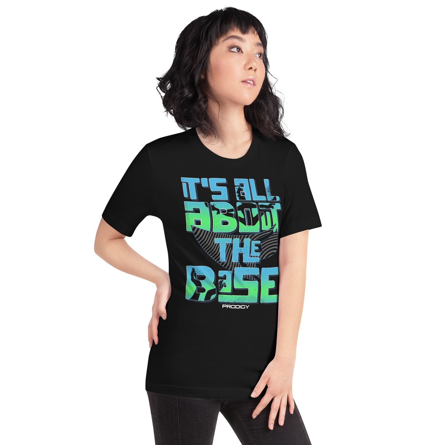 Unisex T-shirt (The Base 2), Color: Black, Size: XS