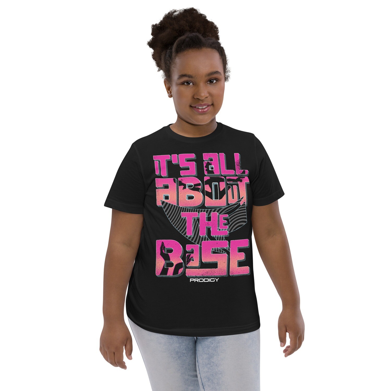 Youth Jersey T-shirt (The Base), Color: Black, Size: XS